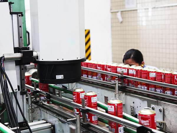 上海某制罐公司与恩派特合作全自动料斗打包机项目案例